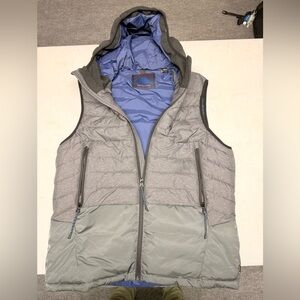 Scotch & Soda Gray and Blue Quilted Vest